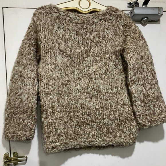 HAND-KNIT SOFT CHUNKY WOOL SWEATERS SIZE S - Picture 2 of 10